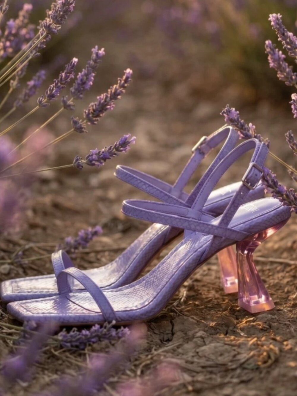 Antonio Melani Purple Snake-Embossed Strappy Block-Heel Sandals – Size 6.5 (BNWT